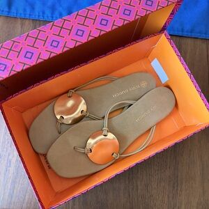 Tory Burch Patos Sandals in color “Palm”